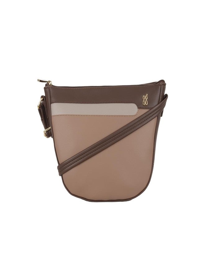 Baggit Women Brown Sling Bag Small Size | Ladies Stylish Casual Cross Body Purse Handbag - Image 1